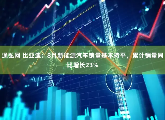通弘网 比亚迪：8月新能源汽车销量基本持平，累计销量同比增长23%